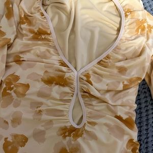 Abercrombie & Fitch Floral Yellow Dress